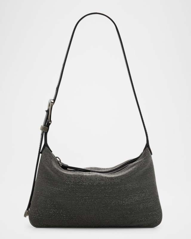 Allover Monili Leather Shoulder Bag